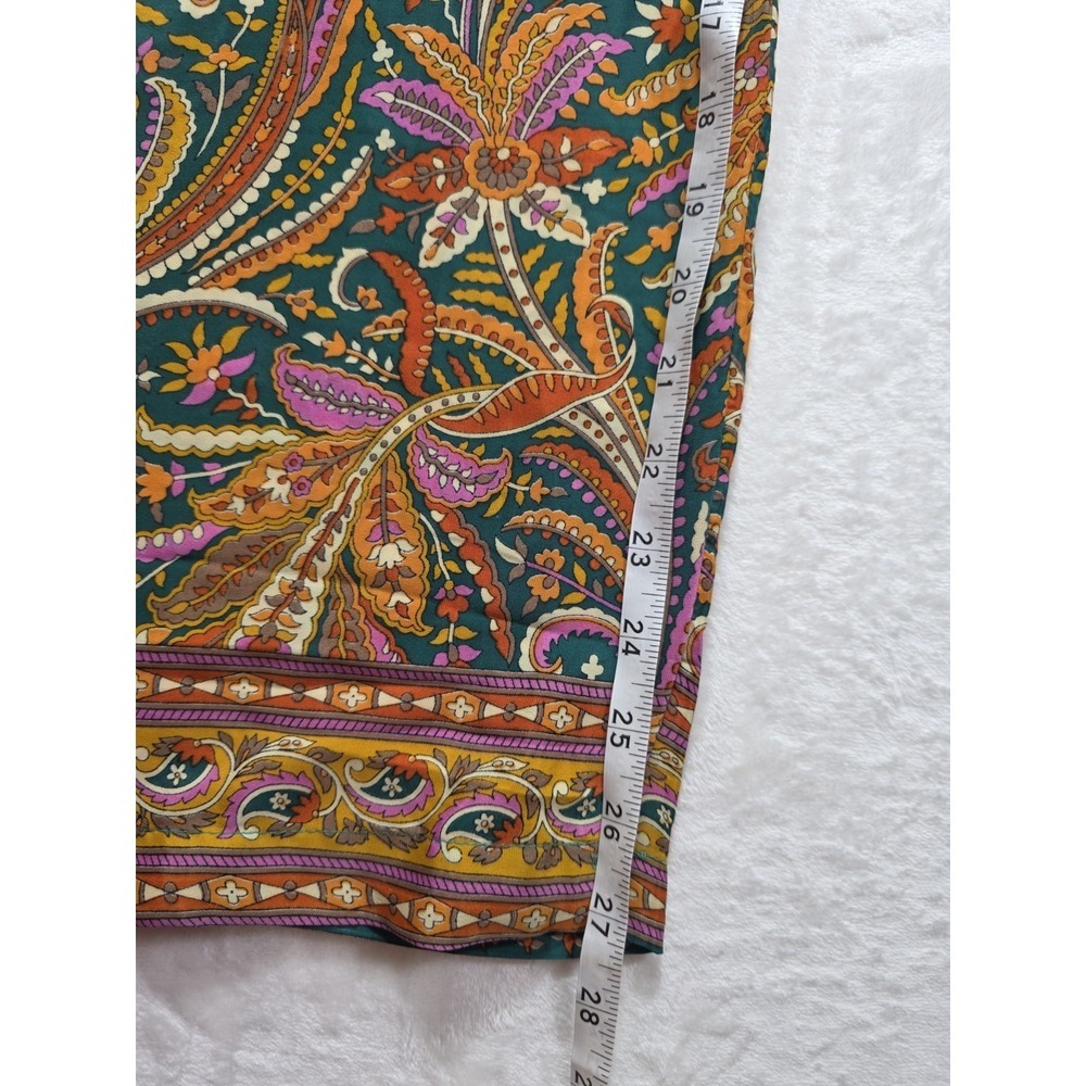 Boho Paisley Wide Leg Jumpsuit Made In India One Size M/L Festival Resort - Picture 10 of 11